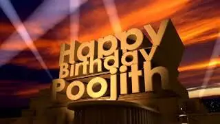 Happy Birthday Poojith