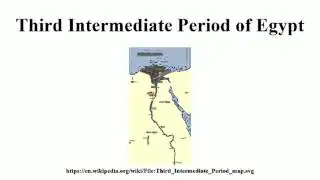 Third Intermediate Period of Egypt