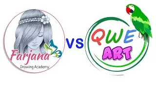 @FarjanaDrawingAcademy  - VS -  @qwearts  💚💙