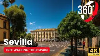 📍SEVILLE 🇪🇸 360&deg; Summer Morning Scooter Ride | Virtual Walking Tour in 4K