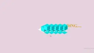 cube loader | using html css(scss).