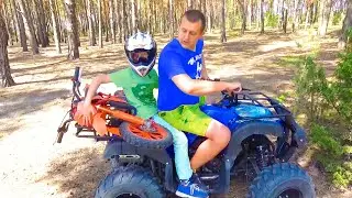 Competition on a small motorcycle. Ars took first place