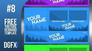 Simple YouTube Rebrand Template 8 - Free Photoshop Download