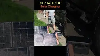 Как зарядить DJI POWER 1000 с помощью солнечных панелей #DJI #power1000 #jeepcamping #solarpanels