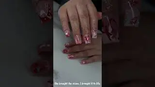 She&rsquo;s V Day ready #Philly #nailart #acrylicnails