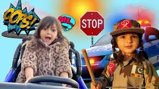 Pretend Play Police | The Naughty Drivers| Aazeen Anu Kidz Show