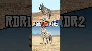 RDR1 VS RDR2 - Animal Comparison PT. 1 #shorts #rdr2 #reddeadredemption2 #gaming #animals #rdr