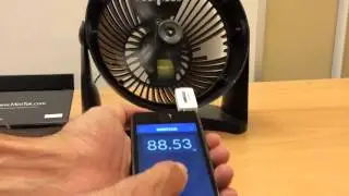 MiniTak laser tachometer for iPhone - unboxing and test with a small fan