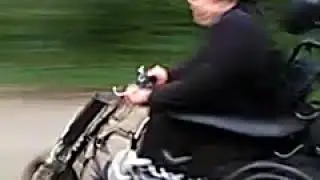 Chinese Wheelchair Bike Speed 3 - on tarmac!!!!