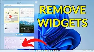 How to remove widgets from windows 11 taskbar