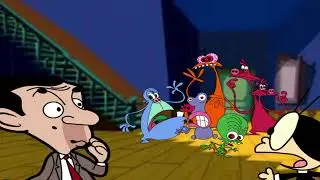 Mr.Bean and Anabel meets Space Goofs #mrbean #anabel #cartoon #crossover #rowanatkinson #spacegoofs