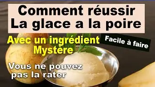 La glace véggie au sirop d'agave, amande et poire un plaisir sain facile à réaliser.