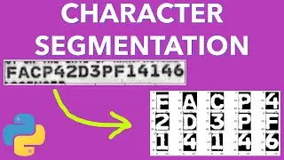 Character Text segmentation and extraction using Histograms projections | Tutorial