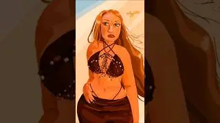 @mimiz1z on Instagram 💋            #art #digitalart #drawingpeople #boho #aesthetic