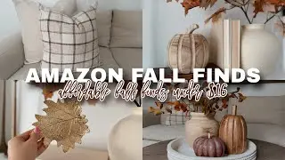 NEW! 2025 AMAZON FALL DECOR HAUL / AFFORDABLE FALL FINDS / DECORATING FOR FALL 