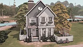 tiny house for a big family | The Sims 4 | speed build | no cc