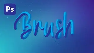 How to make the Mixer brush text Effect in Photoshop