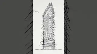Flatiron building, NYC. #architecture #architecturesketch #artdrawing #design