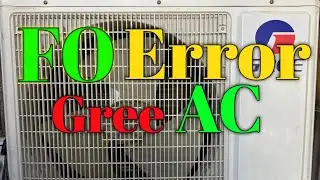 F0 Error Code Gree Air-condition | Evaporator leakage welding & Gas re-charge