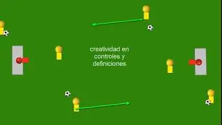 Futbol base ejercicio para mejorar la definici&oacute;n tiro a porter&iacute;a para f&uacute;tbol base