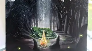 Speed painting | Dark fantasy landscape