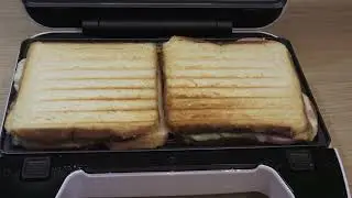 Pyrex Sandwich Maker &ndash; Real Test! Cheese & Salami Toast