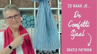 Zo haak je...De Confetti Sjaal! Inclusief GRATIS patroon! #keepitsimplehaken