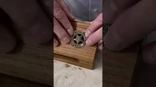 Solid Mesquite Wood Desk Name Plate - Law Enforcement