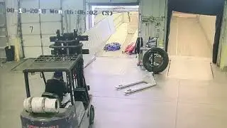 Forklift accident