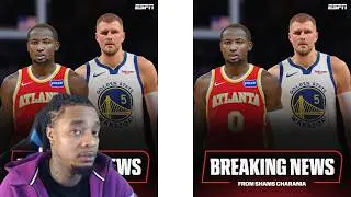 Warriors TRADE Jonathan Kuminga & Buddy Hield to Hawks for Kristaps Porzingis REACTION & RANT!