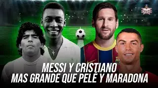 Leonel messi y Cristiano Ronaldo los mejores de todos los tiempos, por encima de Pele y Maradona😱