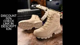 Men High Top Boots Climbing Hiking Shoes Mens Desert Waterproof Work Safety Shoes Ankle Men Outdoor