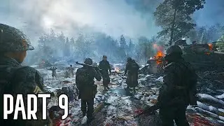 CALL OF DUTY WW2 Walkthrough Part 9 - Battle of the Bulge - Campaign Mission 9 (COD World War 2)