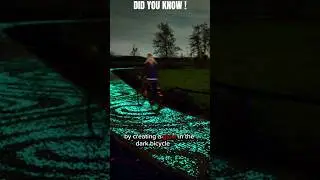 😳 GLOWING BICYCLE PATH 🤯 ⁉️| DID YOU KNOW| #shorts