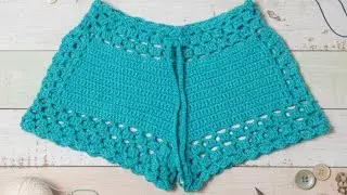 INCREIBLE short a crochet para niña ‐ Aprendamos crochet paso a paso
