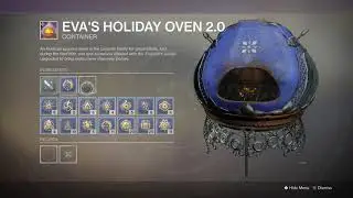 Destiny 2: Eva's Holiday Oven 2.0 Masterwork + How To Make 7 New 2019 Dawning Recipes