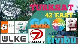Out of coverage satellite track|| Turksat 42&deg;East| New update DISH 📡 setting| Channel list| ku band