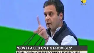 At Congress plenary, Rahul Gandhi invokes Mahabharat rivalry to pit party against BJP-RSS