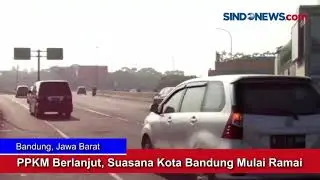 PPKM Berlanjut, Suasana Kota Bandung Mulai Ramai
