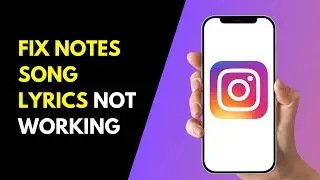 Instagram Notes Song Lyrics Option not Showing Problem ! (2025)
