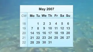May 2007 Calendar