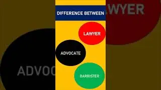 Difference between Lawyer, Advocate & Barrister | Govt. Jobs after LL.B Law Jobs in India | #Shorts