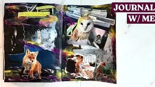 Light Nevertheless | Collage Art Journal Page From Start to Finish | From a Word Prompt