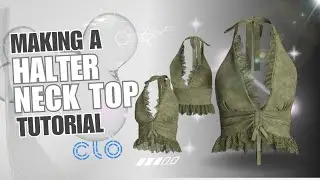 Design and Create a Lace Halter Neck Top