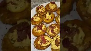Жареные во фритюре фаршированные яйца #рецепт #домашняякухня #гурман #гарнир #ff #яйцо #фарширова...