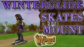 Wizard101: ⛸️ WINTERGLIDE SKATES ⛸️  Mount Review
