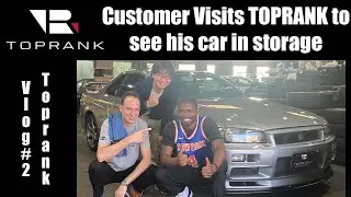 Customer Visits Toprank to see his BNR34 from TOPRANK Storage