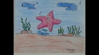 How to draw a Star Fish || Learn How To Draw || MH Creative Creations
