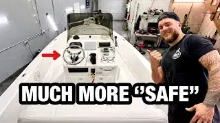 PROJECT BOAT GETS A FACELIFT - (zero feedback helm and steering wheel)