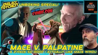 Распаковка Star Wars Black Series, эксклюзивные Палпатин и Мейс Винду на NYCC! Победа Hasbro!